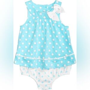 First Impressions Baby Girls Dot-Print Onesie Dress